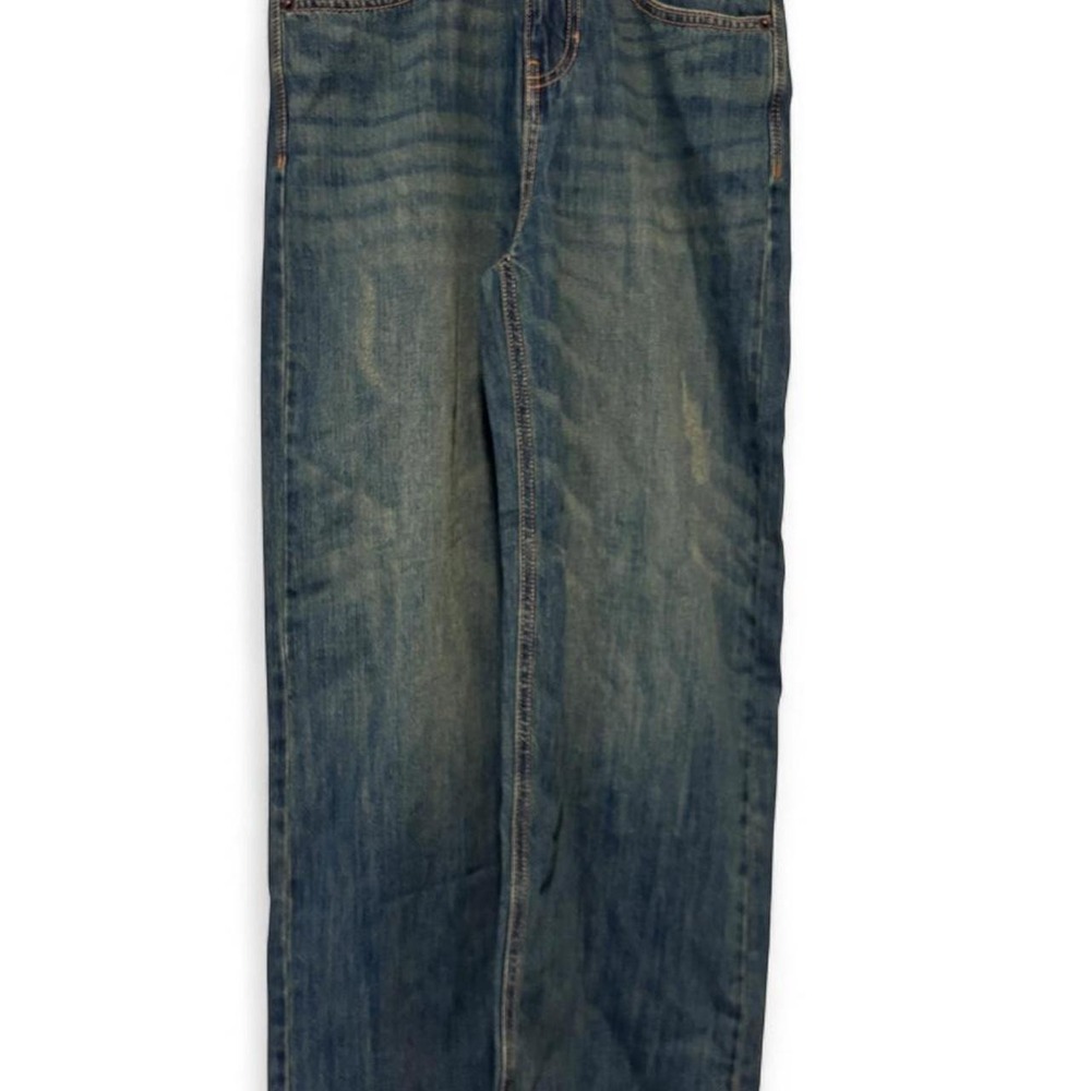 Thereabouts Girls Medium Wash Baggy Fit Distressed Denim Jeans Size 10 Blue
